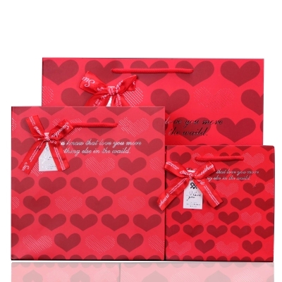 結(jié)婚手提袋定制 回禮喜糖紙袋印刷 婚慶禮品袋定做