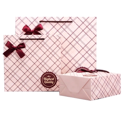 高檔條紋禮物包裝袋定制 創(chuàng)意手提袋印刷 紙袋定做 紙袋設(shè)計(jì)