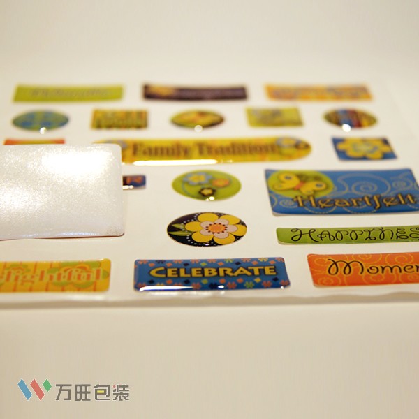 滴塑 水晶滴膠標(biāo)簽印刷 不干膠商標(biāo)定制